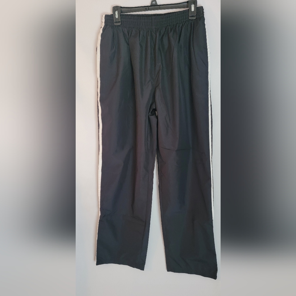 Champion Nylon Track Pants w/Side Leg Zipper L